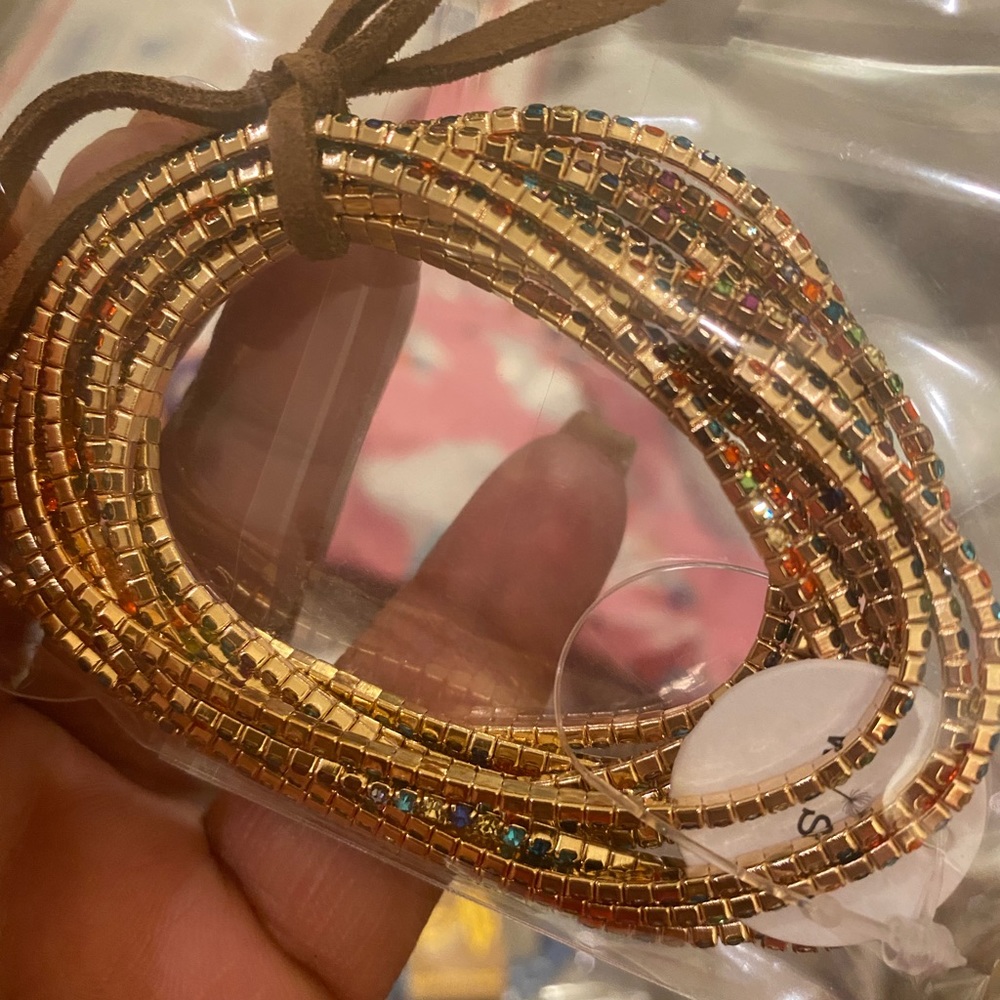NWT- STRETCH LINK CHAIN BRACELET SET - Picture 3 of 4